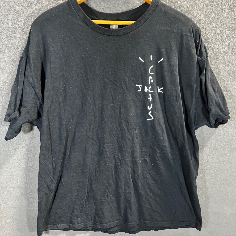 Travis Scott Cactus Jack Graphic T-Shirt Black Mens 2XL Let Your Ambition Tee